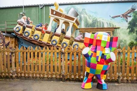 Pictures of Elmer the Patchwork Elephant at Gulliver's Land Milton Keynes